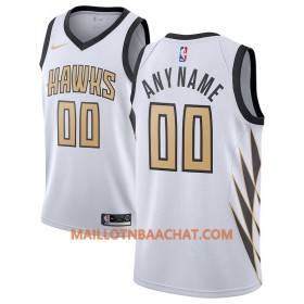 Maillot NBA Atlanta Hawks Personnalisable 2018-19 Nike City Edition Blanc Swingman - Homme
